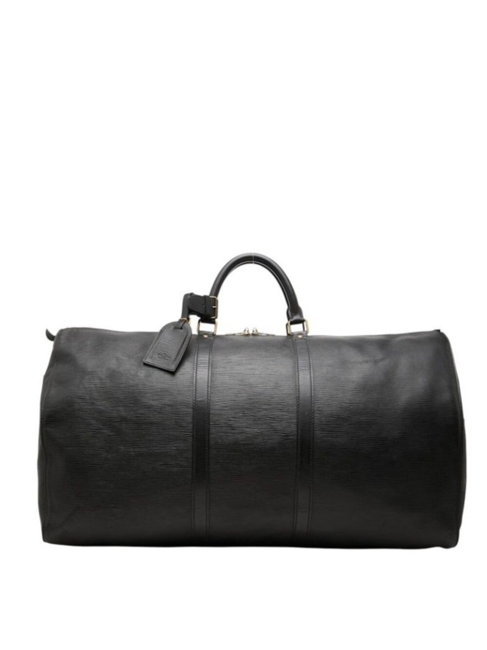Louis Vuitton Epi Keepall 60 Boston Bag Noir Black Leather